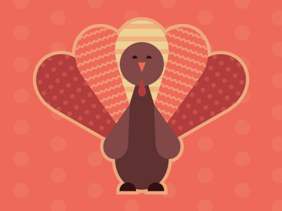 Happy Turkey Day! family holiday illustration turkey vector