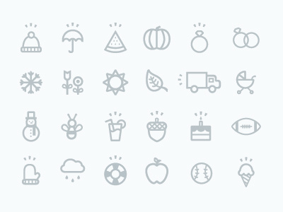 Wonderful Machine Seasonal Icons branding holiday icons season