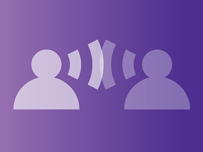 Communication communication gradient healthcare icon podcast purple