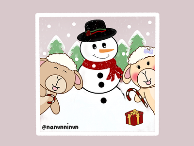 Nanun Ninun & Snowman 3d art character comic comic art comics concept design draw drawing illustration procreate story vector