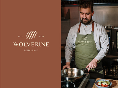 WOLVERINE | RESTAURANT brand branding cafe design food graphic design logo logotype polygraphy restaurant typography wolverine