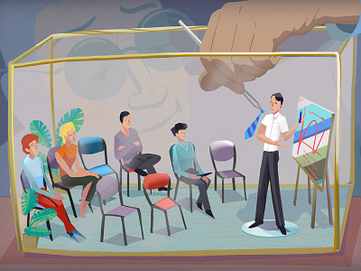 Illustration for the article on business training.