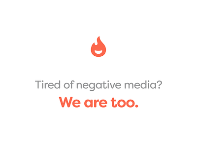 InspireMore branding campaign clean company fire flame icon inspire inspiring logo mark media negative news orange simple smile smiley spark website