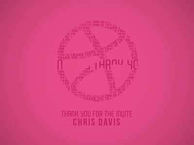 Thank you for the invite ball chris davis debut dribbble first shot invitation invite pink player thank thank you