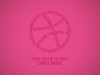 Thank you for the invite ball chris davis debut dribbble first shot invitation invite pink player thank thank you