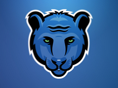 Panther Logo blue design fraser logo panther skillshare sports
