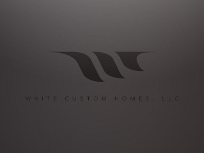 White Custom Homes wip black custom design homes llc logo monochrome monogram w white