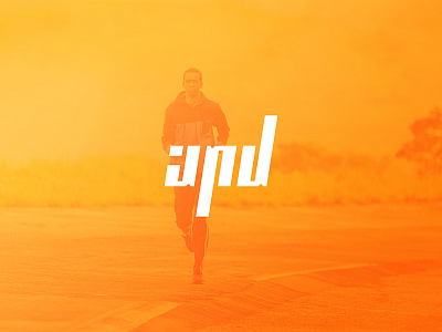 APD Branding apd block brand identity lines logo orange parallel sports tech