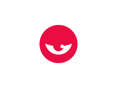 Abnormal abnormal blink branding design eye identity logo minimal monster red