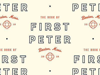 More First Peter Stuff bible book boston branding harbor identity lockup logo massachusetts outline type