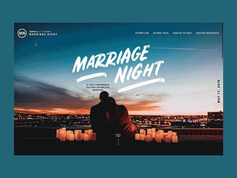 Conference Website Concept brush couple design marriage night parallax photography speakers ui website