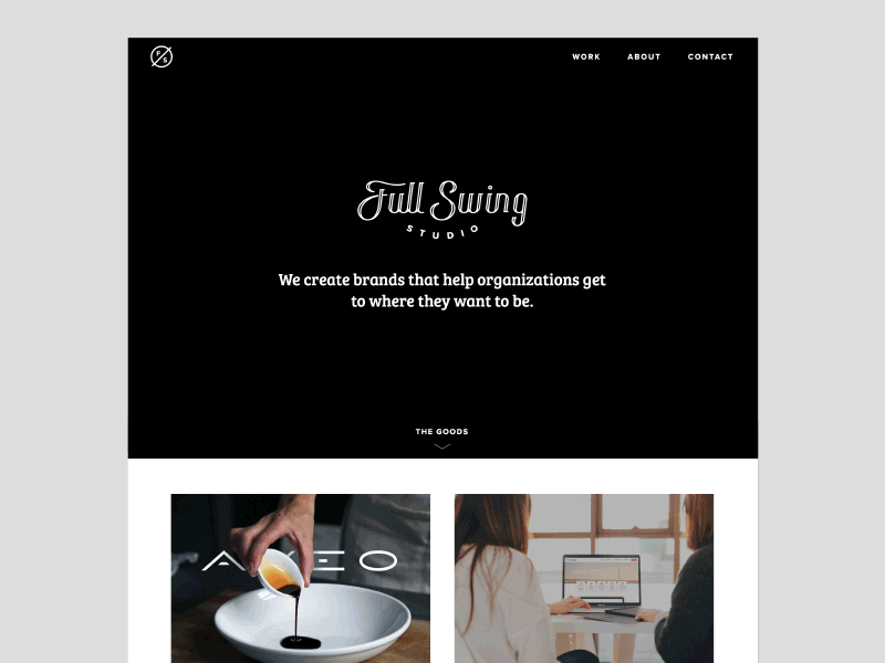 We Have a New Website!! design full identity launch mockup new portfolio prototype studio swing team website ui web design website