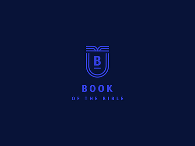 Book of the Bible bible blue book branding design identity illustrator logo publisher series shield spine typography vector