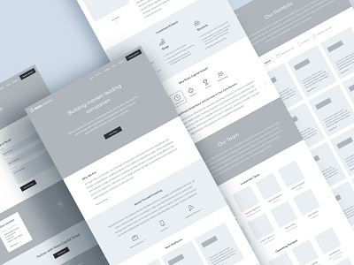 Riata Wireframes about branding capital contact desktop equity figma home icons marketing pages portfolio private story tagline ui venture website wireframe wireframes