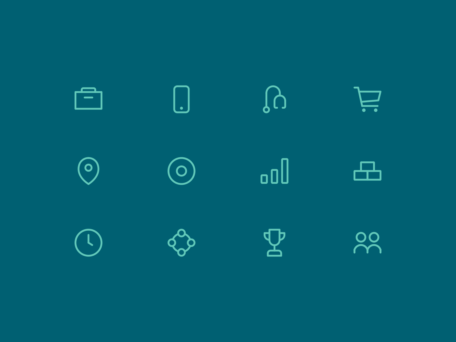 Riata Icons by Jeff Smith for CrateBind on Dribbble