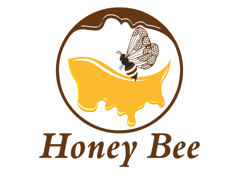 Honey Bee Logo by Md Mamun howlader on Dribbble