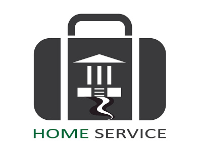 Home service logo design graphic design illistrator imag image editing logo photoshop