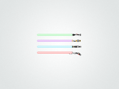 Pixel lightsabers