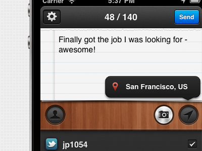 Sociable - new app interface app interface ios iphone sociable