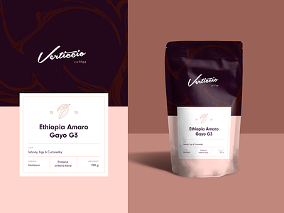 Coffee packaging for Verticcio ☕️ beans brand branding chocolate coffee coffeeshop colors ethiopia mockup package package mockup packaging taste woman