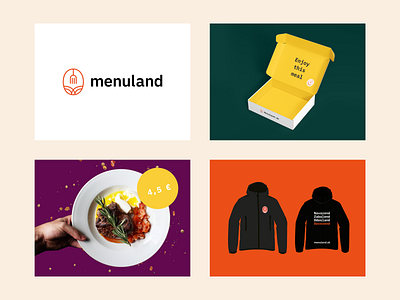 Menuland — Branding brand branding colors colours deliver delivery full kitchen menu menuland order ordering platform real product system