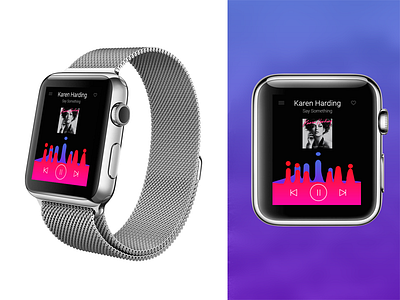 Apple Watch Player app apple concept creative idea ios iwatch mobile music player watch