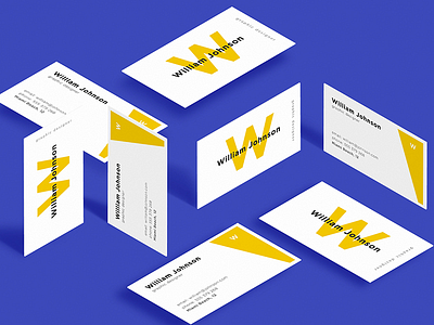 Minimal YLW | Business Cards 2017 best business card cards minimal modern purple yellow