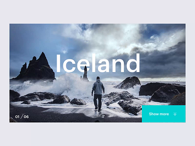 North Landing Page animation easing effect explore fluid greenland iceland inspiration ireland landing page loop north norway parallax scandinavia smooth travel travel app