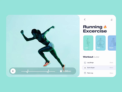 Fitness App - Choose exercise 🔥 artificial intelligence assist assistant change choose dashboard desktop easing exercise fit fitness fitness app light theme personal personalized tablet trainee trainer