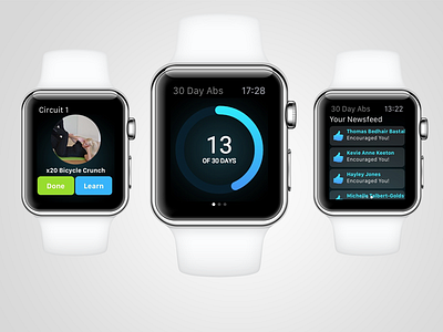 30 Day Abs Challenge - Apple Watch Update 30 day abs app apple watch challenge fitness ios logo smartwatch watch
