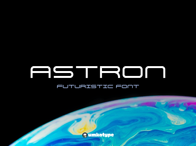 Astron - Futuristic Font application astra astron design font font design futuristic futuristic font logo space techno technology type typeface typogaphy