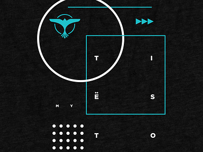 Tiesto - Shapes abstract apparel geometry icons random shapes shirt tshirt type typography