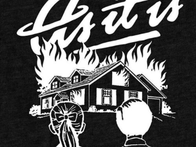 As It Is - House Fire 50s apparel asitis children fire house illustration retro shirt tshirt vintage