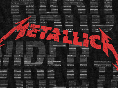 Metallica - Hard Wired abstract apparel glitch hardwired metallica shirt tech tshirt type typography