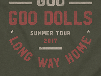 Goo Goo Dolls - Athletic apparel athletic ggd googoodolls shirt summer texture tour tourmerchandise tshirt