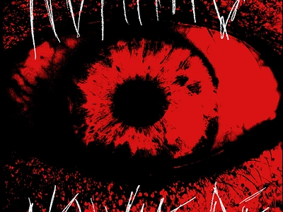 025 abstract apparel bandmerch evil eye merch merchandise red shirt texture tshirt type