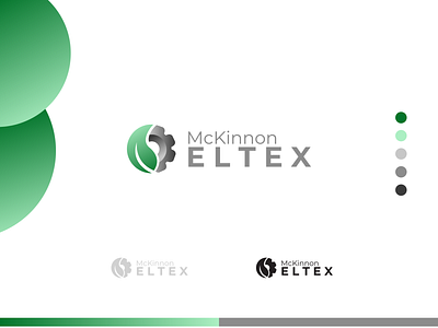 McKinnon ELTEX ecology logo gradient logo industry logo modern design modern logo round logo technology logo