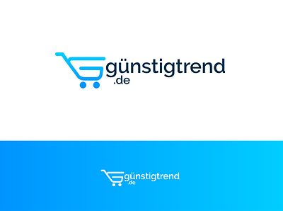 gunstigtrend.de cart cart logo g logo logo minimalist logo modern logo shopping shopping basket shopping logo typography