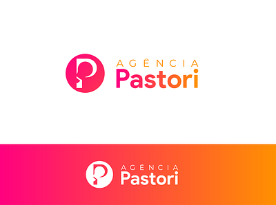 Pastori Agencia gradient logo graphic design light bulb light bulb logo logo marketing agency logo marketing logo modern logo p logo
