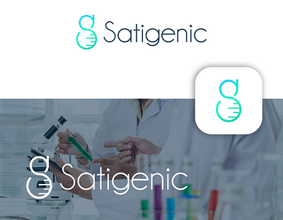 Satigenic chemistry logo design g logo gradient logo laboratory logo logo minimalist logo modern logo s g logo s logo