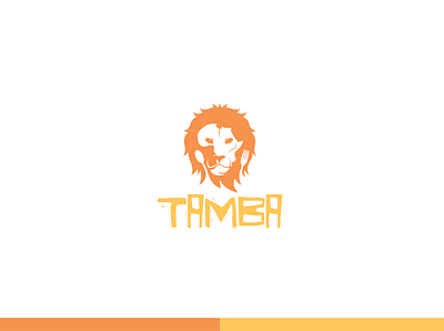 Tamba africa logo food logo graphic design lion head lion logo logo mane logo minimalist logo modern logo restaurant logo spoon and fork logo typography