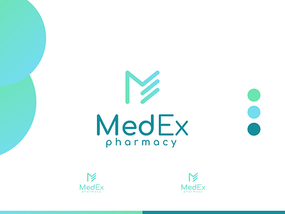 MedEx pharmacy gradient logo letter logo logo m e logo m logo me logo medical logo medications logo minimalist logo modern logo pharmaceutical pharmacy logo pill logo typography