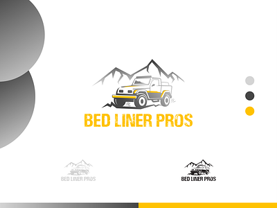 BED LINER PROS car lining logo car logo gradient logo graphic design illustration landscape logo logo modern logo mountain logo service logo typography