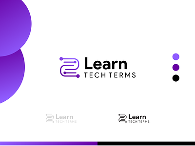 Learn TECH TERMS books logo digital logo gradient logo graphic design learning logo logo minimalist logo modern logo teaching logo technology logo typography