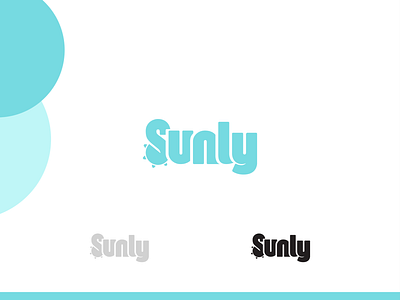 Sunly flat logo graphic design logo minimalist logo modern logo s logo simple logo sun logo typography typography logo wordmark logo