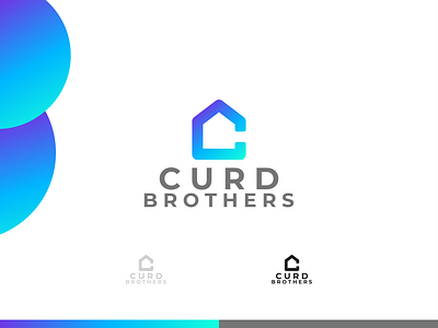 CURD BROTHERS c logo gradient logo home logo house logo letter c letter c logo logo minimalist logo modern logo real estate real estate logo typography