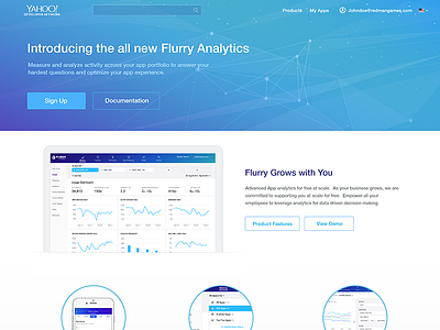 Yahoo Developer Network - Flurry analytics apps data viz flurry mobile portal website
