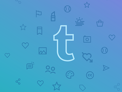 Tumblr Syndication Banner banner icons infographic website