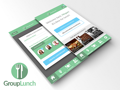 GroupLunch: Group Ordering App Concept app concept food ios lunch mobile app order ui ux