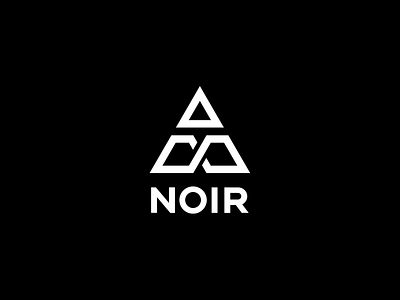 Noir Net branding icon infinity pyramid